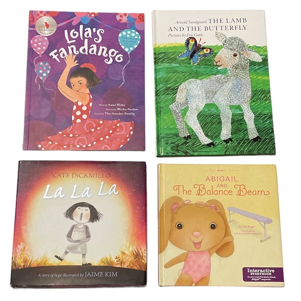 Lot of 4 Children Hardcover Story Books Lola's Fandango, La La La, ….